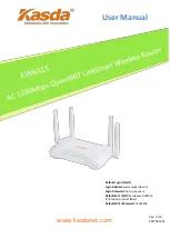 Предварительный просмотр 1 страницы Kasda LinkSmart KW6515 User Manual