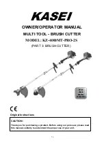 Предварительный просмотр 61 страницы Kasei KZ-4000MT-PRO-2S Owner'S/Operator'S Manual