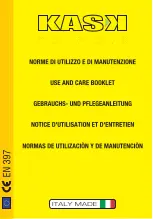 Предварительный просмотр 1 страницы Kask PLASMA WORK Use And Care Booklet