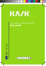 Kask ZEN Use And Care Booklet preview