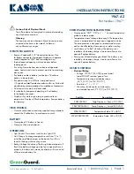 Kason 1967-A2 Installation Instructions предпросмотр