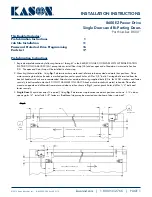 Kason 8600EZ Installation Instructions Manual preview