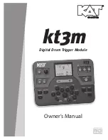 KAT KT3M Owner'S Manual предпросмотр