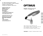 Katadyn OPTIMUS Refill Adaptor Quick Start Manual предпросмотр