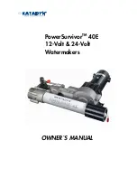 Katadyn PowerSurvivor 40E Owner'S Manual preview