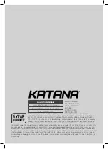 Preview for 8 page of Katana 220010 Instruction Manual