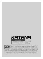 Предварительный просмотр 8 страницы Katana 220020 Instruction Manual