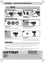 Предварительный просмотр 4 страницы Katana 220090 Instruction Manual