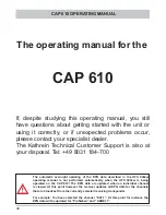 Предварительный просмотр 46 страницы Kathrein CAP 610 Operating Manual