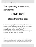 Предварительный просмотр 45 страницы Kathrein CAP 620 Original Operating Manual