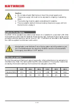 Preview for 13 page of Kathrein EXE 156 Installation And Safety Instructions