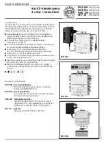 Preview for 1 page of Kathrein EXR 308 Manual