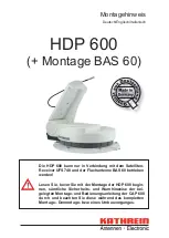 Kathrein HDP 600 Installation Instructions Manual preview