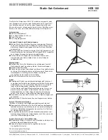 Предварительный просмотр 1 страницы Kathrein HDS 150 User Manual