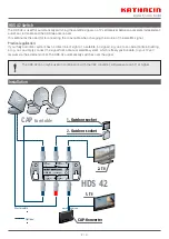 Предварительный просмотр 2 страницы Kathrein HDS 42 Quick Start Manual