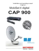 Предварительный просмотр 1 страницы Kathrein MobiSet 4 digital CAP 900 Installation And Operating Manual