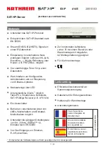 Kathrein SAT IP 414/E Manual preview