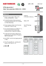 Preview for 1 page of Kathrein UFOcompact plus 878 Manual