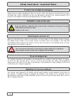 Предварительный просмотр 8 страницы Kathrein UFS 913si Operating Instructions Manual