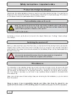 Предварительный просмотр 4 страницы Kathrein UFS 925 Operating Instructions Manual