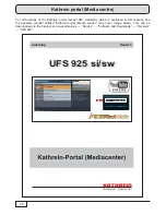 Предварительный просмотр 142 страницы Kathrein UFS 925 Operating Instructions Manual