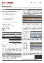 Kathrein UFZ 130 Quick Start Manual preview