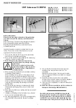 Kathrein UHF-ANTENNEN OLYMPIA AOI 65 Quick Start Manual preview