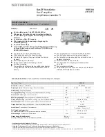 Предварительный просмотр 1 страницы Kathrein VWS 04 Specification Sheet