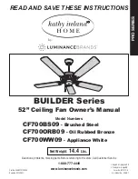 Kathy Ireland BUILDER Series Owner'S Manual предпросмотр