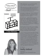 Preview for 1 page of Kathy Ireland ki10104 Assembly