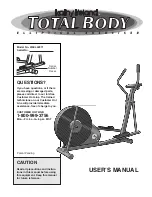 Preview for 1 page of Kathy Ireland Total Body WLEL42070 User Manual