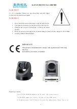 Предварительный просмотр 2 страницы KATO VISION KT-410C User Manual