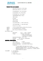 Предварительный просмотр 3 страницы KATO VISION KT-410C User Manual