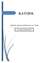 Preview for 1 page of Katool KT-810 Installation, Operation And Maintenance User’S Manual