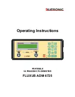 Katronic Technologies FLUXUS ADM 6725 Operating Instruction предпросмотр