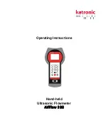 Preview for 1 page of Katronic Technologies KATflow 200 Operating Instructions Manual