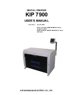 Preview for 1 page of Katsuragawa Electric KIP 7900 User Manual