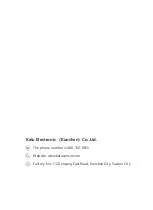 Preview for 18 page of KATU FTS500 Series Operating Instructions Manual