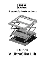 Preview for 1 page of Kauber V UltraSlim Assembly Instructions Manual