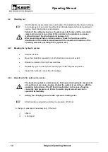 Предварительный просмотр 12 страницы KAUP 2T458P Operating Manual