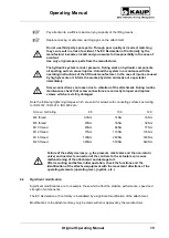 Предварительный просмотр 15 страницы KAUP 2T458P Operating Manual