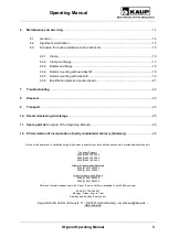 Preview for 3 page of KAUP 3T450A Operating Manual