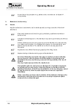 Предварительный просмотр 14 страницы KAUP 3T450A Operating Manual