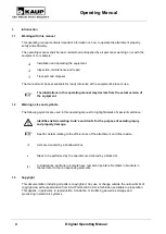 Preview for 4 page of KAUP T 163SN Operating Manual