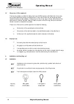 Предварительный просмотр 8 страницы KAUP T 405B Operating Manual