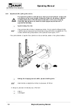 Preview for 12 page of KAUP T 405B Operating Manual