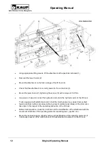 Предварительный просмотр 12 страницы KAUP T 406 2H Operating Manual