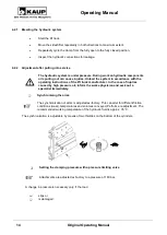 Предварительный просмотр 14 страницы KAUP T 406 2H Operating Manual