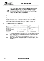 Предварительный просмотр 18 страницы KAUP T 406 2H Operating Manual