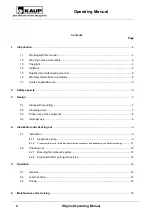 Preview for 2 page of KAUP T 413G-1L Operating Manual